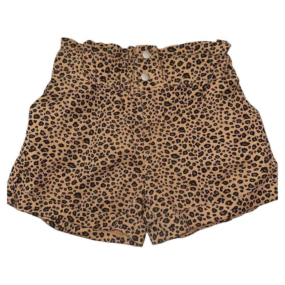Big Water Blue Sky Animal Print Shorts Womens Large